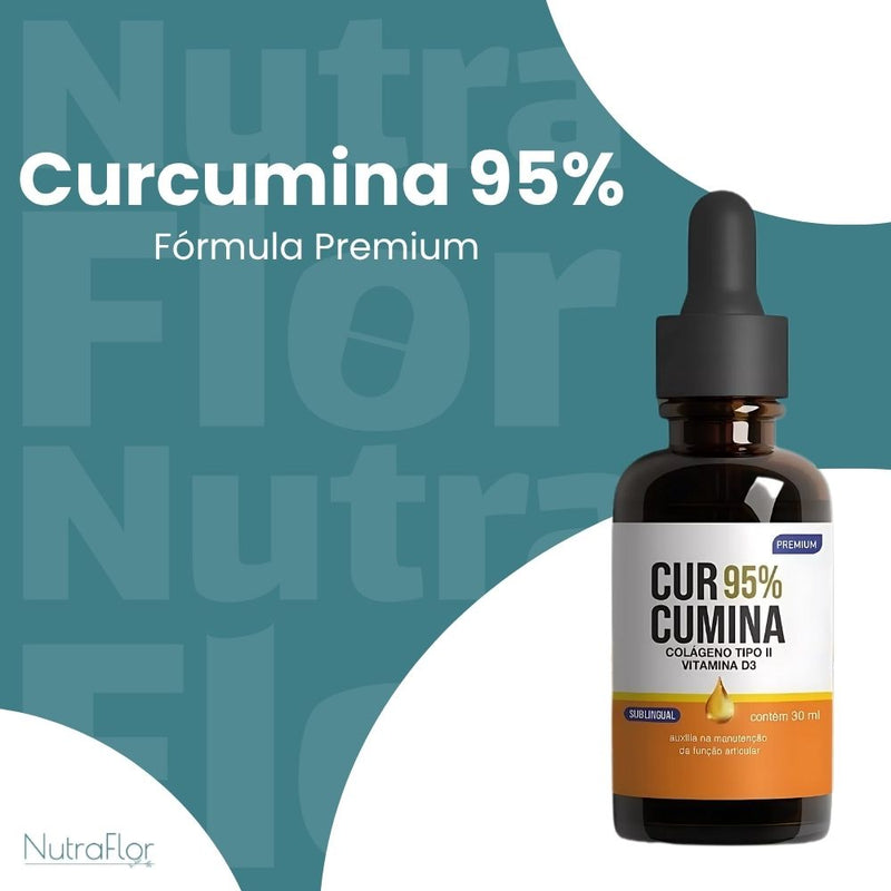 Curcumina 95% Original 30ml - Suplemento Natural - Promoção Exclusiva + Frete Grátis