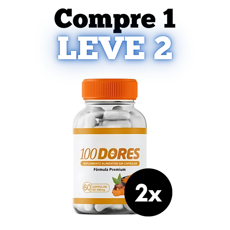 100Dores Original 30cp - Suplemento Natural - Promoção Exclusiva + Frete Grátis