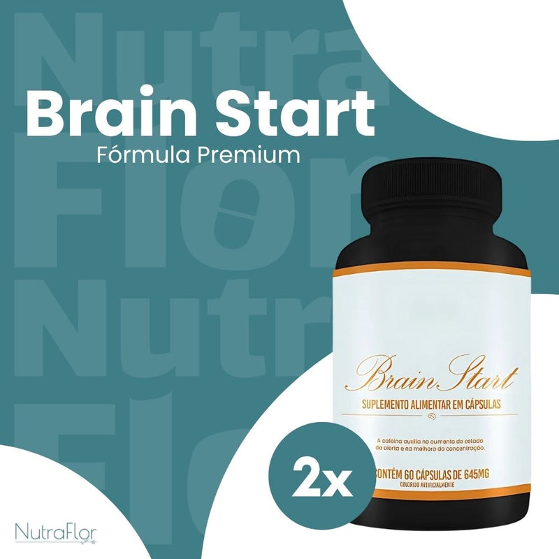 Brain Start Original 60cp - Suplemento Natural - Promoção Exclusiva + Frete Grátis