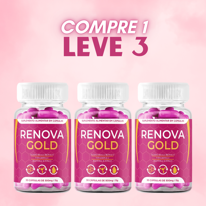 Renova Gold Original 30cp + BRINDE! - Suplemento Natural  - Promoção Exclusiva + Frete Grátis