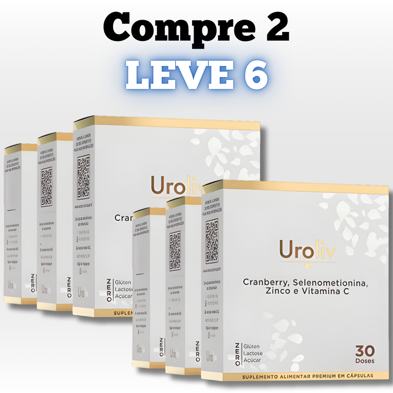 Uroliv Original 30cp - Liberdade e Conforto Para a Sua Saúde Urinária! - Promoção Exclusiva + Frete Grátis