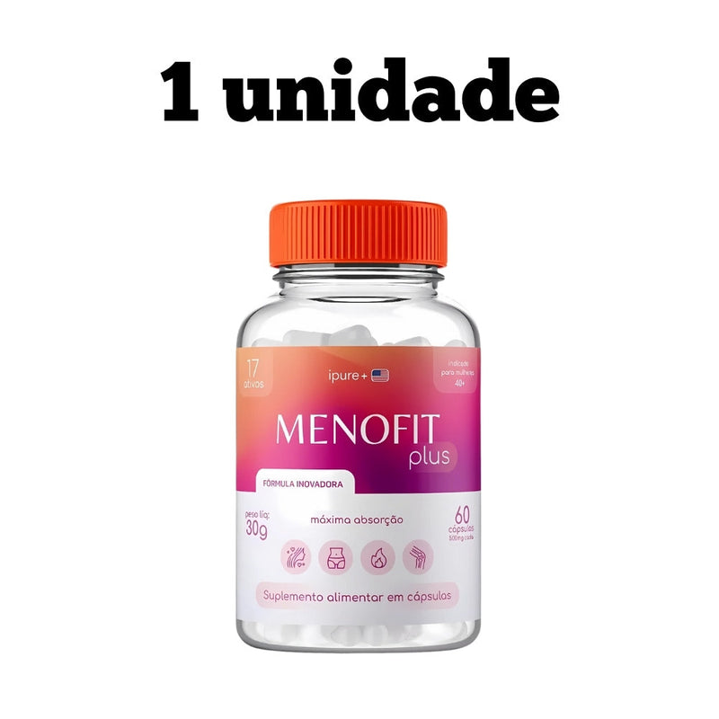 Menofit Plus Original 60cp - Diga Adeus à Menopausa - Promoção Exclusiva + Frete Grátis