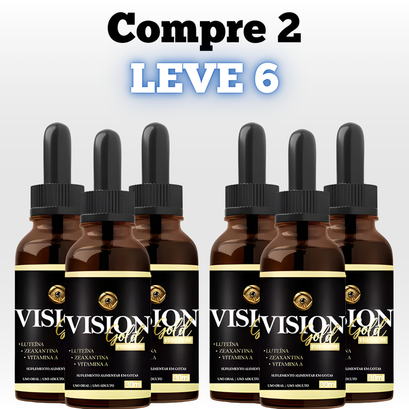 Vision Gold Original em gotas - Proteja Seus Olhos - Promoção Exclusiva + Frete Grátis