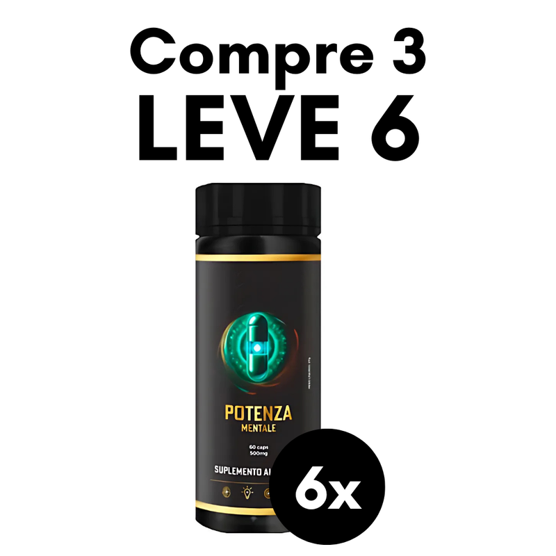 Potenza Mentale Original 60cp - Suplemento Natural - Promoção Exclusiva + Frete Grátis