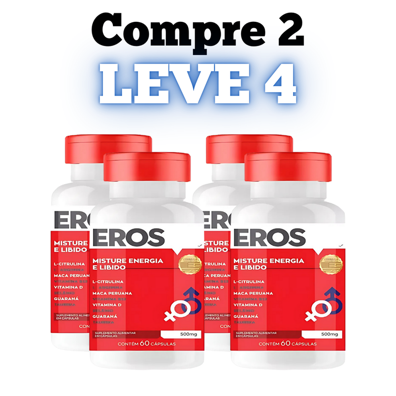Eros Original 60cp - Suplemento Natural - Promoção Exclusiva + Frete Grátis