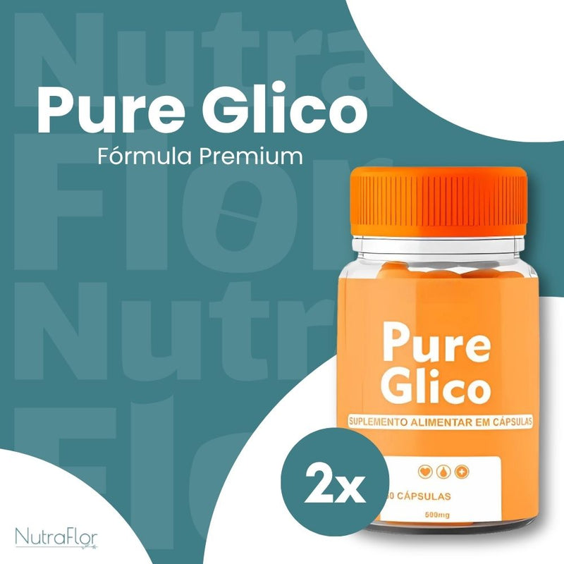 Pure Glico Original 60cp - Suplemento Natural - Promoção Exclusiva + Frete Grátis