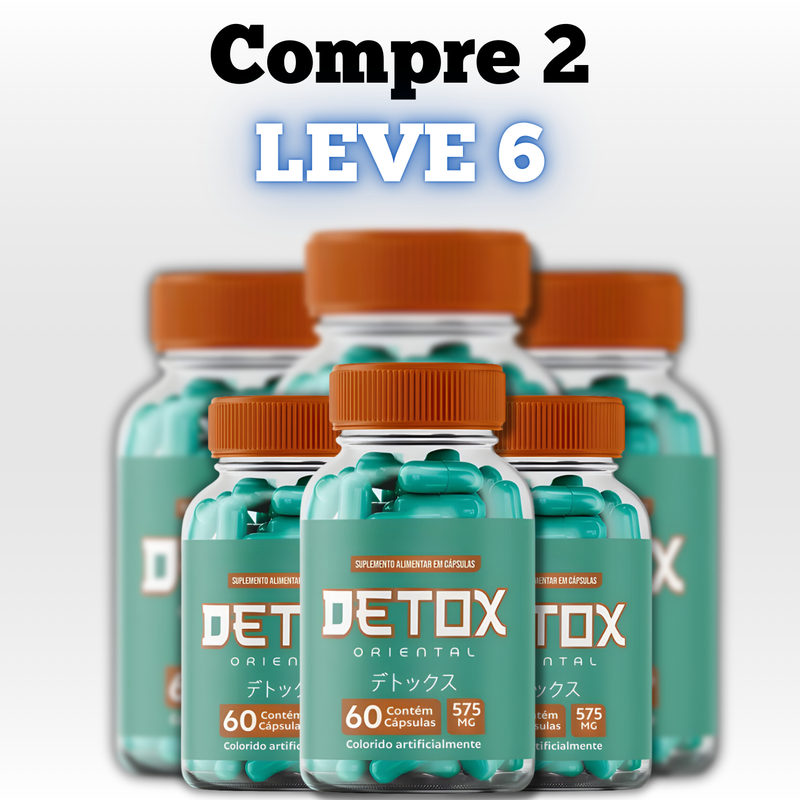 Detox Oriental Original 60cp - Energia e Leveza Todos os Dias! - Promoção Exclusiva + Frete Grátis