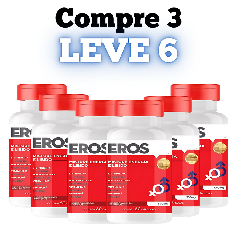 Eros Original 60cp - Suplemento Natural - Promoção Exclusiva + Frete Grátis
