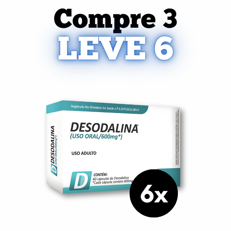 Desodalina Original 60cp - Suplemento Natural - Promoção Exclusiva + Frete Grátis