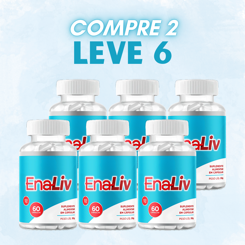 Enaliv Original 60cp. - O Fim Das Suas Dores Chegou! - Promoção Oficial com Frete Grátis