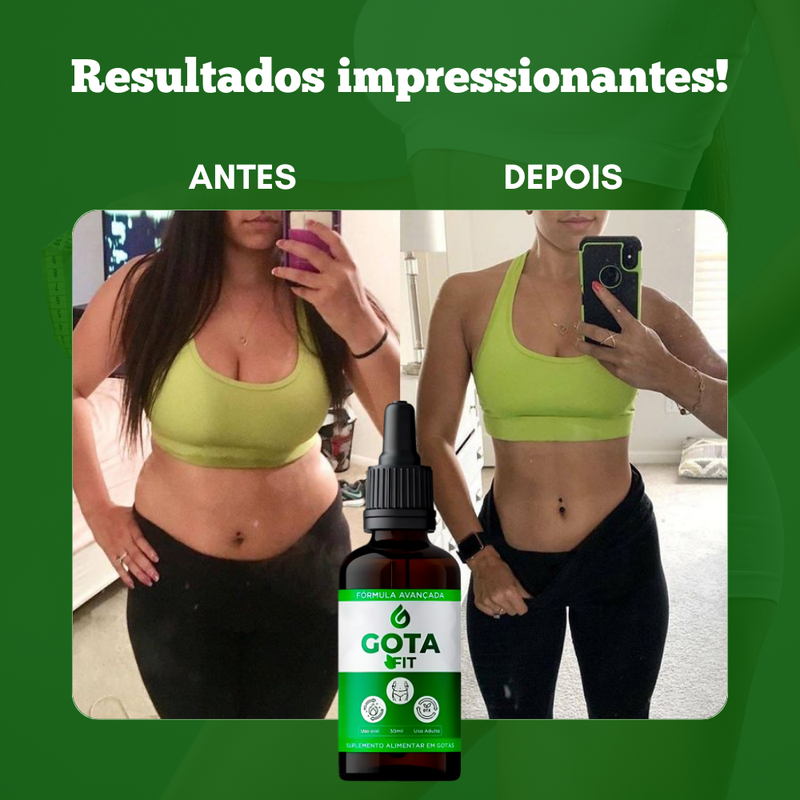 Gota fit Original 30ml - A Solução Que Facilita a Perda de Gordura! - Promoção Exclusiva + Frete Grátis
