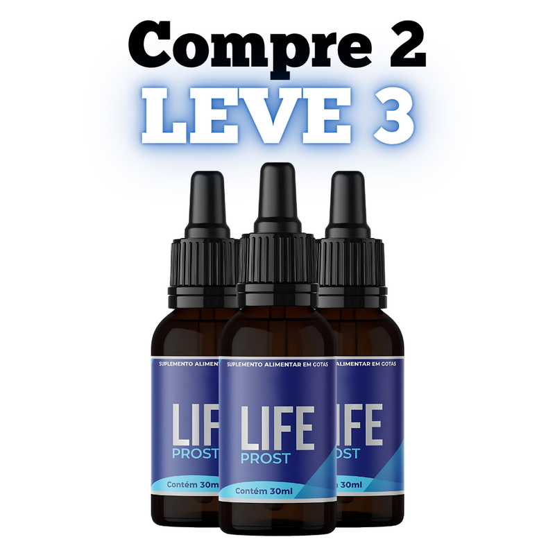 Life Prost Original 30ml - O Alívio Que Sua Próstata Precisa - Promoção Exclusiva + Frete Grátis