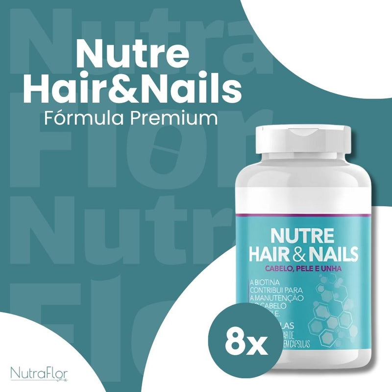 Nutre Hair & Nails 60cp - Suplemento Natural - Promoção Exclusiva + Frete Grátis