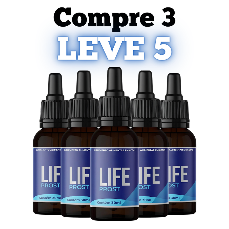 Life Prost Original 30ml - O Alívio Que Sua Próstata Precisa - Promoção Exclusiva + Frete Grátis