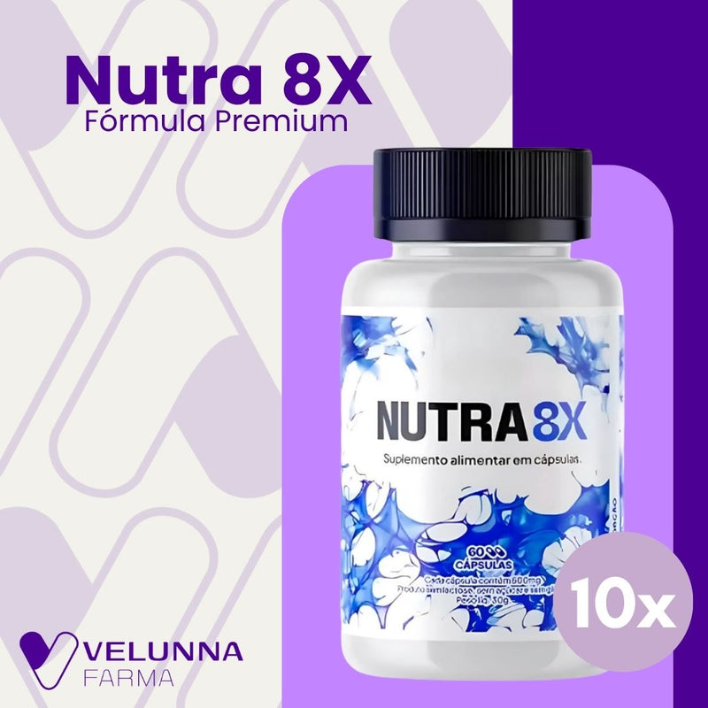 Nutra 8X Original 60cp - Suplemento Natural - Promoção Exclusiva + Frete Grátis