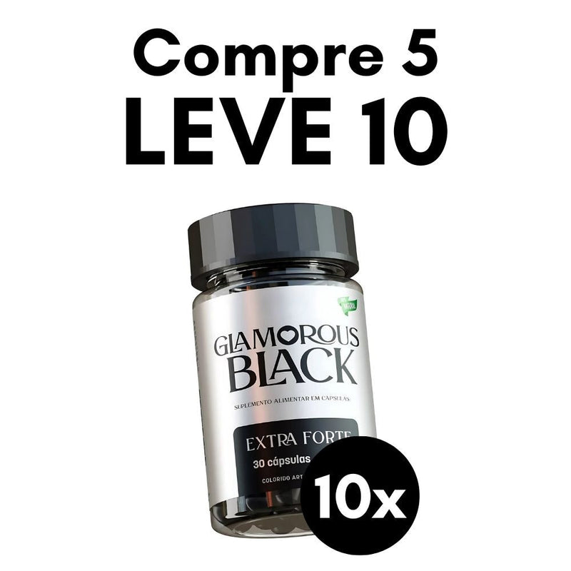 Glamorous Black Original 30cp - Suplemento Natural - Promoção Exclusiva + Frete Grátis