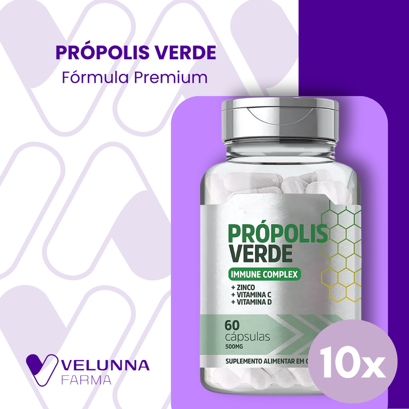 Própolis Verde Original 60cp - Suplemento Natural - Promoção Exclusiva + Frete Grátis