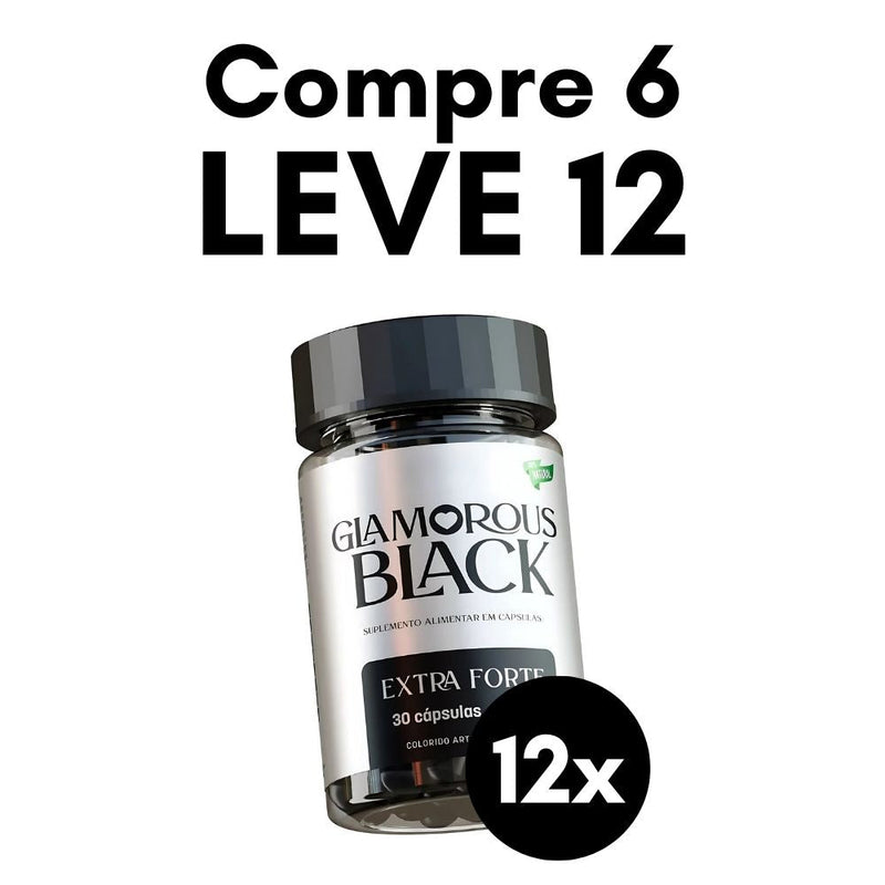 Glamorous Black Original 30cp - Suplemento Natural - Promoção Exclusiva + Frete Grátis