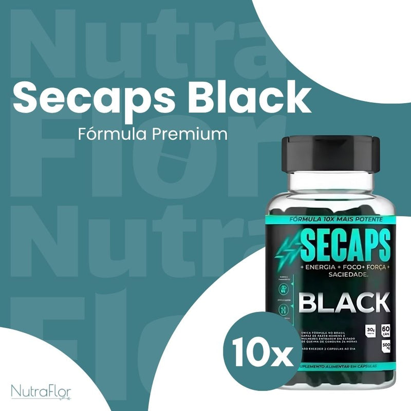 Secaps Black Original 60cp - Suplemento Natural - Promoção Exclusiva + Frete Grátis