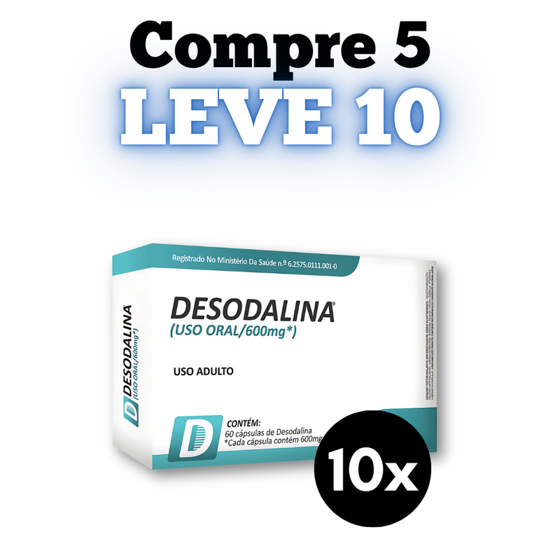 Desodalina Original 60cp - Suplemento Natural - Promoção Exclusiva + Frete Grátis