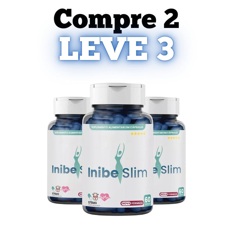 Inibe Slim Original 60cp - Combine Emagrecimento e Energia - Promoção Exclusiva + Frete Grátis