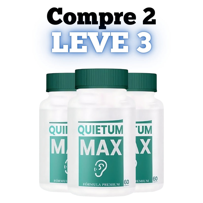 Quietum Max Original 60cp - Suplemento Natural! - Promoção Exclusiva + Frete Grátis
