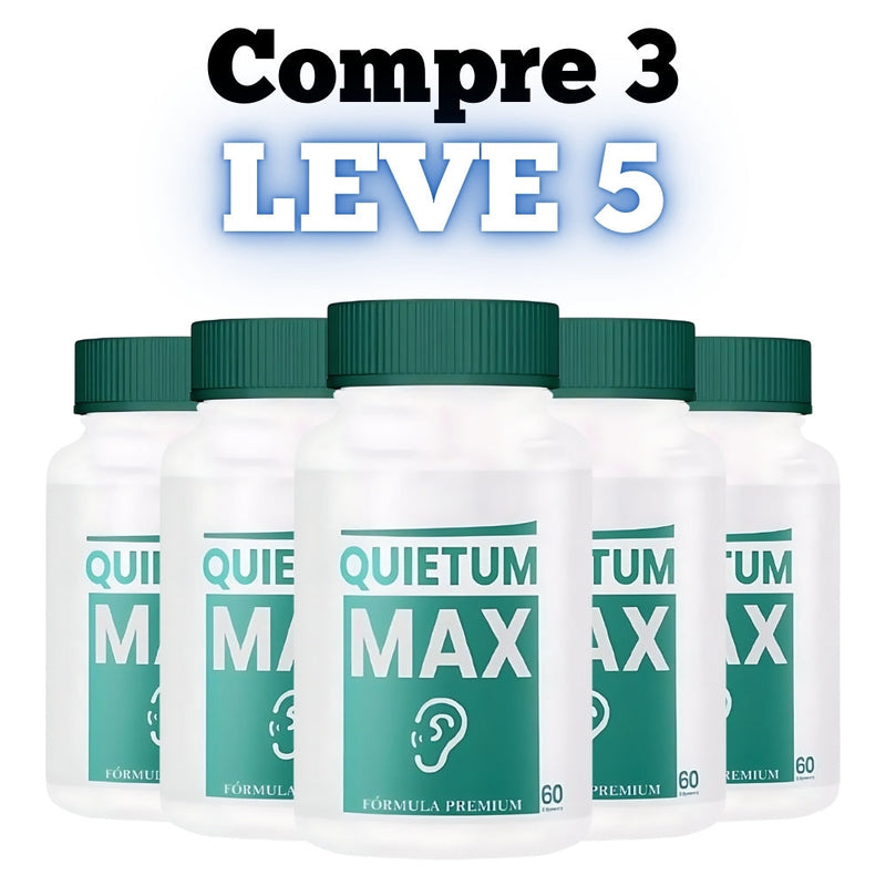 Quietum Max Original 60cp - Suplemento Natural! - Promoção Exclusiva + Frete Grátis