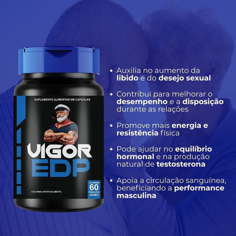 Vigor EDP Original 60cp - Suplemento Natural - Promoção Exclusiva + Frete Grátis