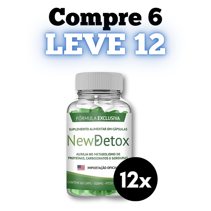 New Detox Original 60cp - Suplemento Natural! - Promoção Exclusiva + Frete Grátis
