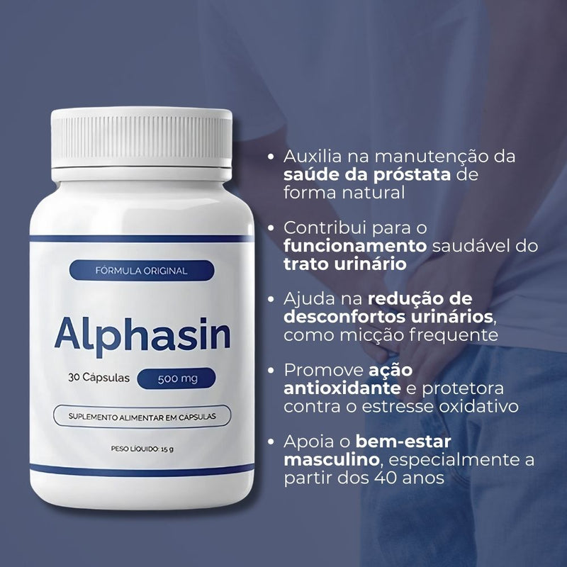 Alphasin Original 30cp - Suplemento Natural - Promoção Exclusiva + Frete Grátis