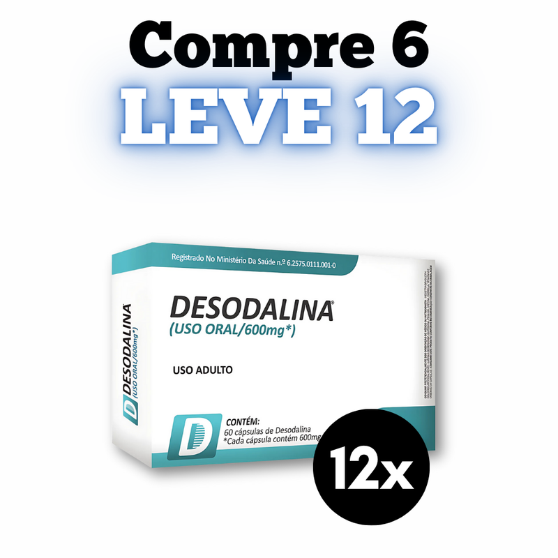 Desodalina Original 60cp - Suplemento Natural - Promoção Exclusiva + Frete Grátis