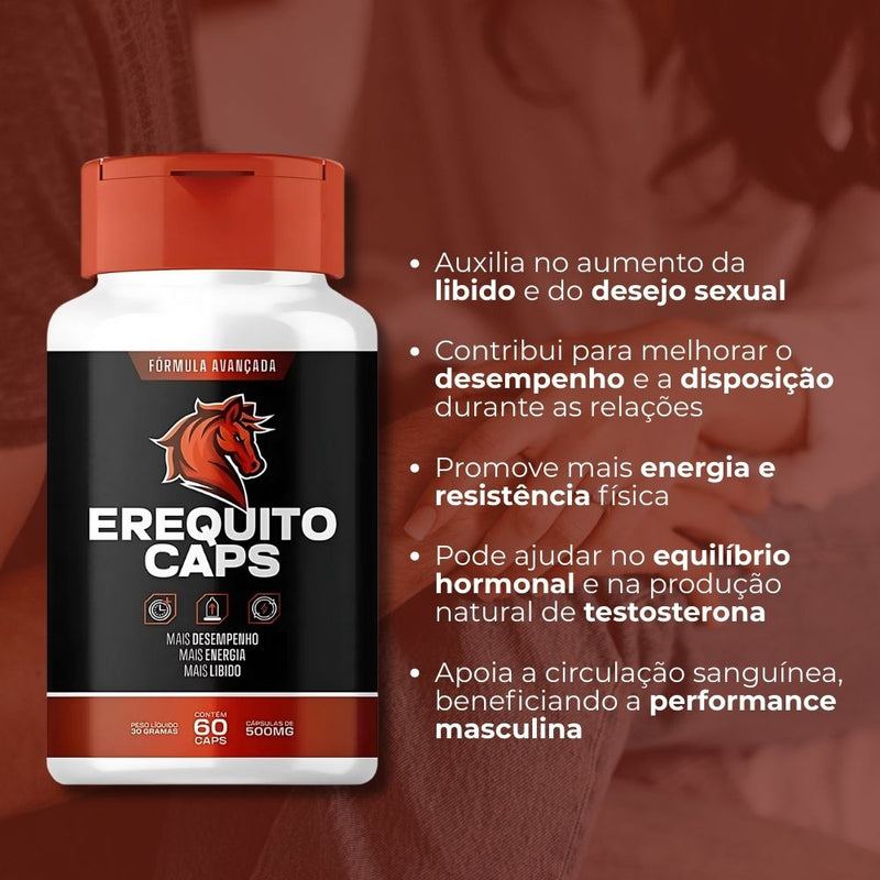 Erequito Caps Original 60cp - Suplemento Natural - Promoção Exclusiva + Frete Grátis