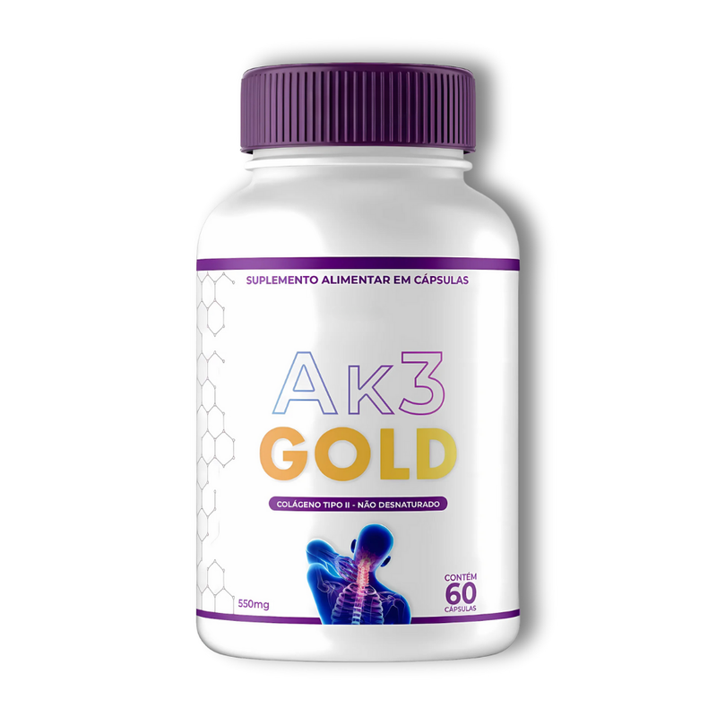 AK3 Gold Original 60cp - Suplemento Natural - Promoção Exclusiva + Frete Grátis