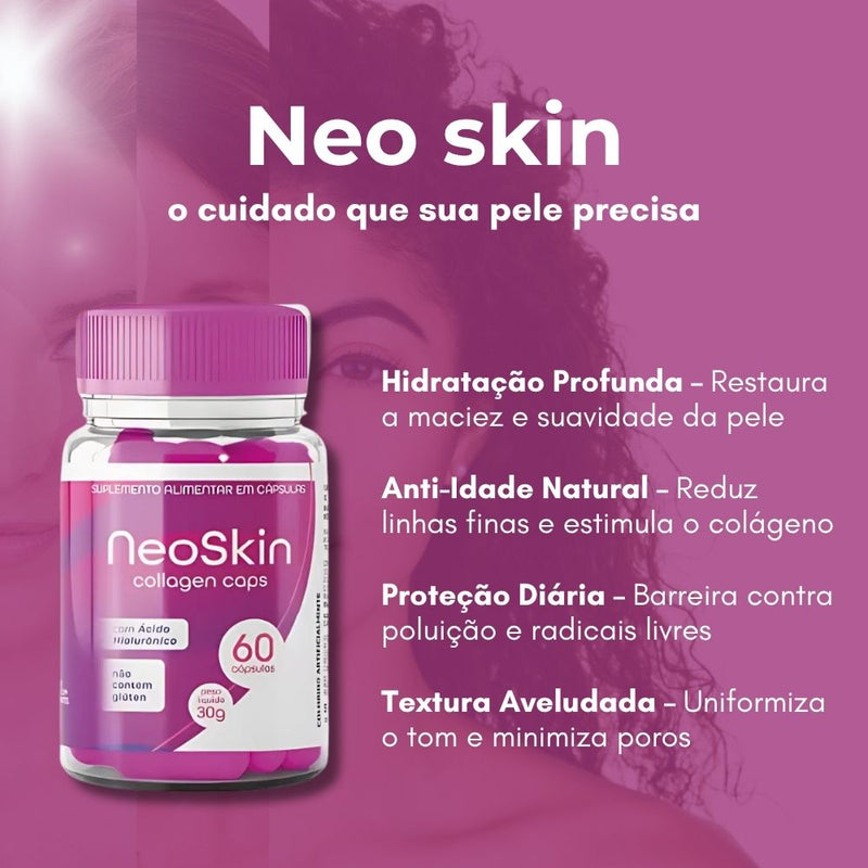 Neo Skin Original 60cp - Suplemento Natural - Promoção Exclusiva + Frete Grátis