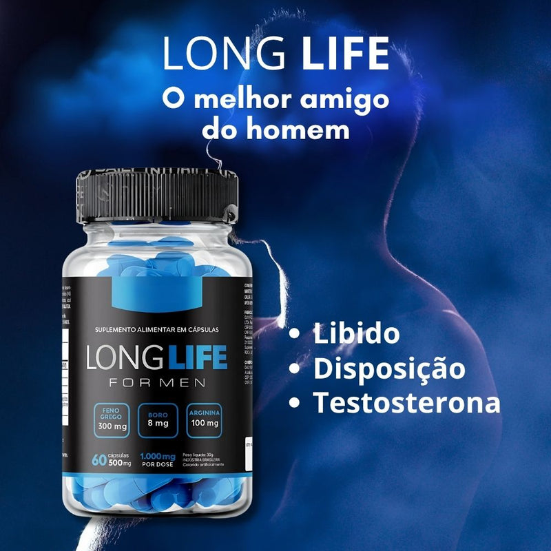 Long Life Original 60cp  - Suplemento Natural - Promoção Exclusiva + Frete Grátis