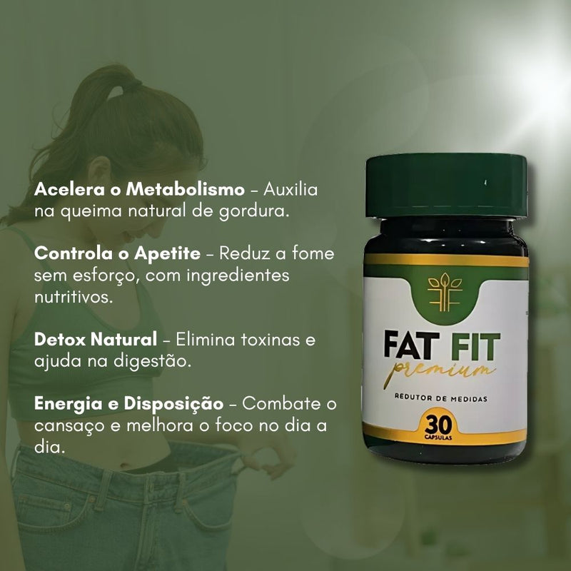 Fat Fit Premium Original 30cp  - Suplemento Natural - Promoção Exclusiva + Frete Grátis