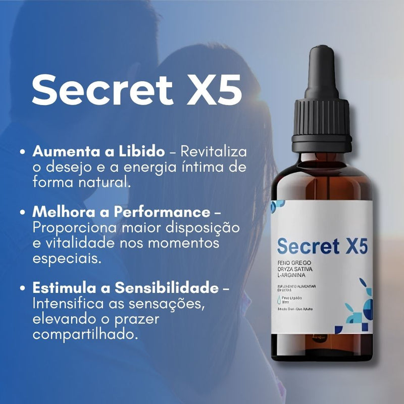 Secret X5 Original 30ml  - Suplemento Natural - Promoção Exclusiva + Frete Grátis