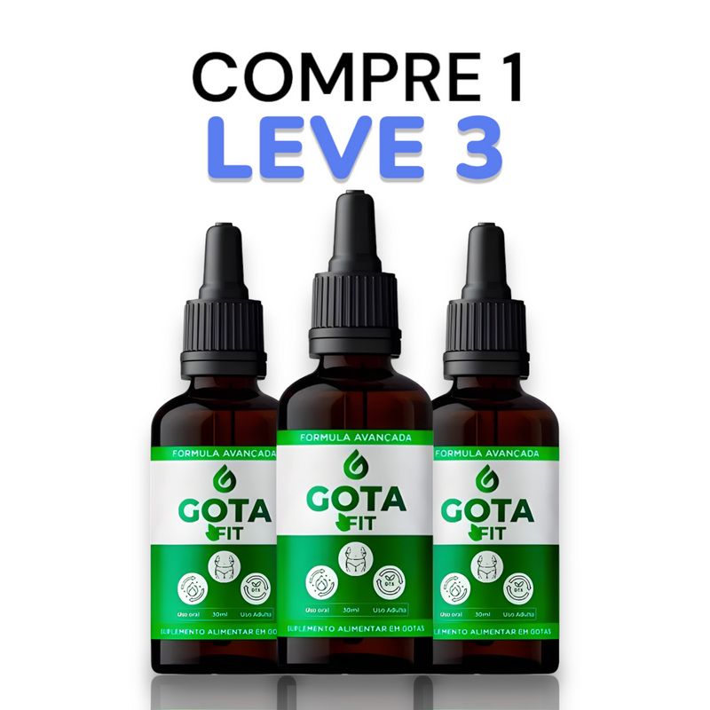 Gota fit Original 30ml - A Solução Que Facilita a Perda de Gordura! - Promoção Exclusiva + Frete Grátis