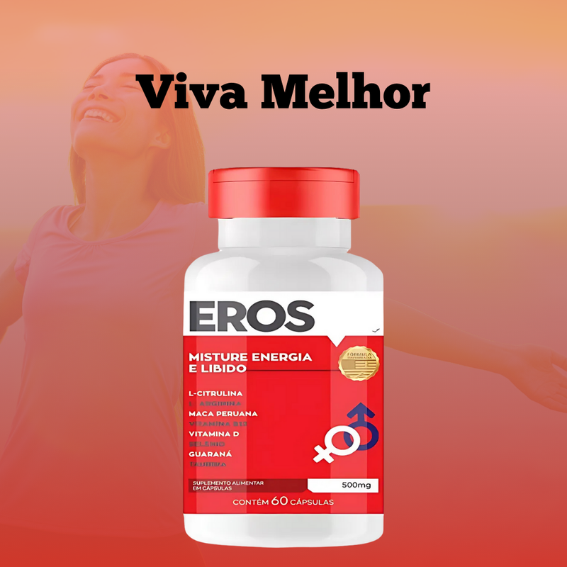 Eros Original 60cp - Suplemento Natural - Promoção Exclusiva + Frete Grátis