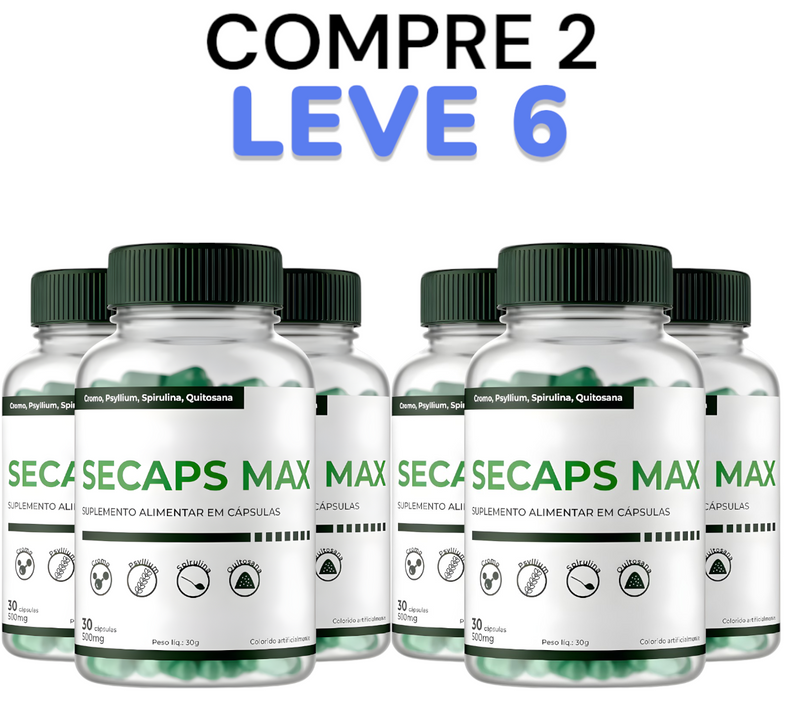 Secaps Max Original 30cp - Suplemento Natural! - Promoção Exclusiva + Frete Grátis