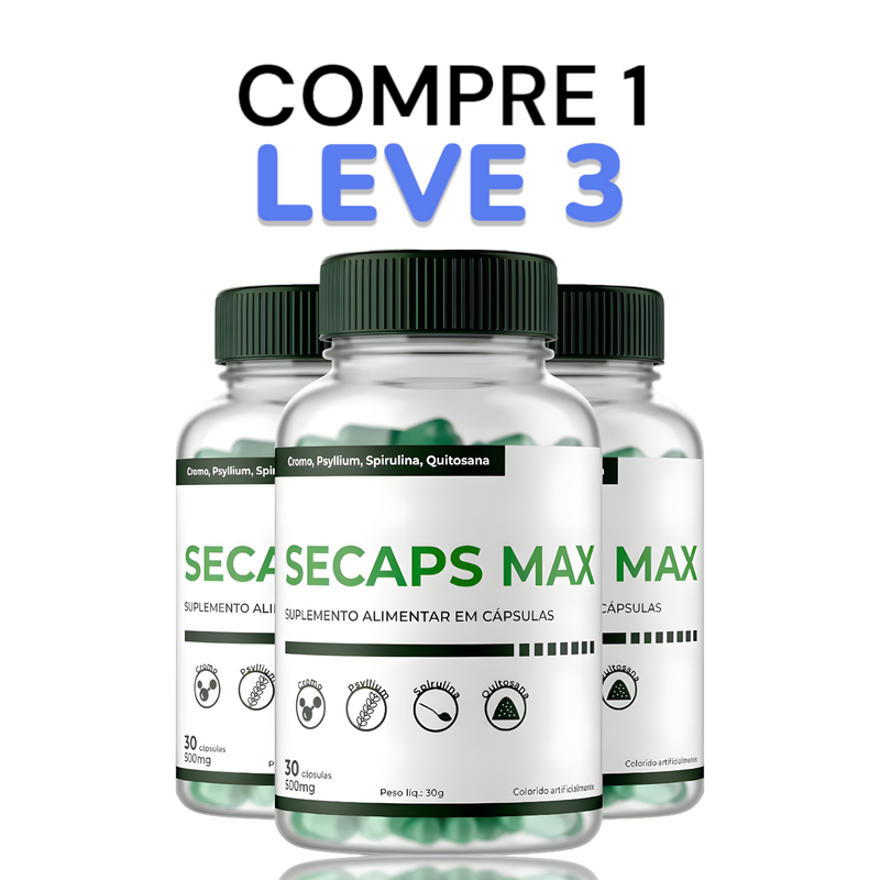 Secaps Max Original 30cp - Suplemento Natural! - Promoção Exclusiva + Frete Grátis